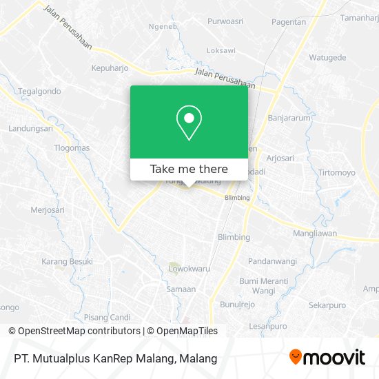 PT. Mutualplus KanRep Malang map