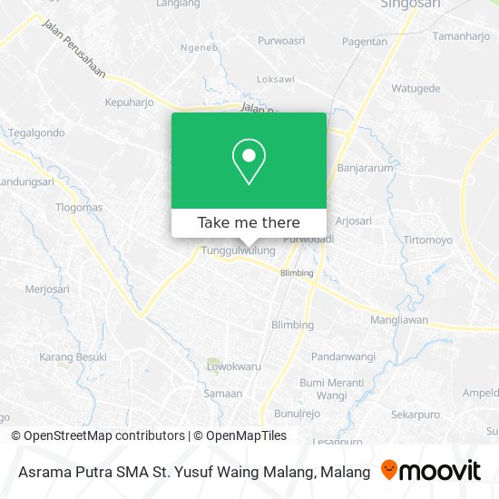 Asrama Putra SMA St. Yusuf Waing Malang map