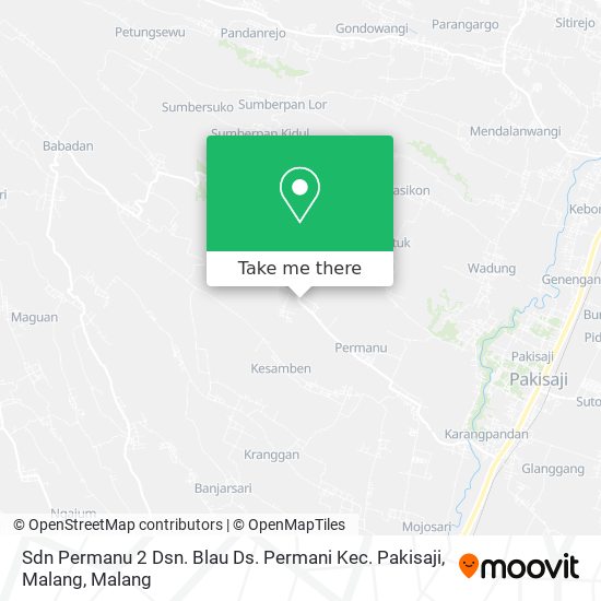 Sdn Permanu 2 Dsn. Blau Ds. Permani Kec. Pakisaji, Malang map
