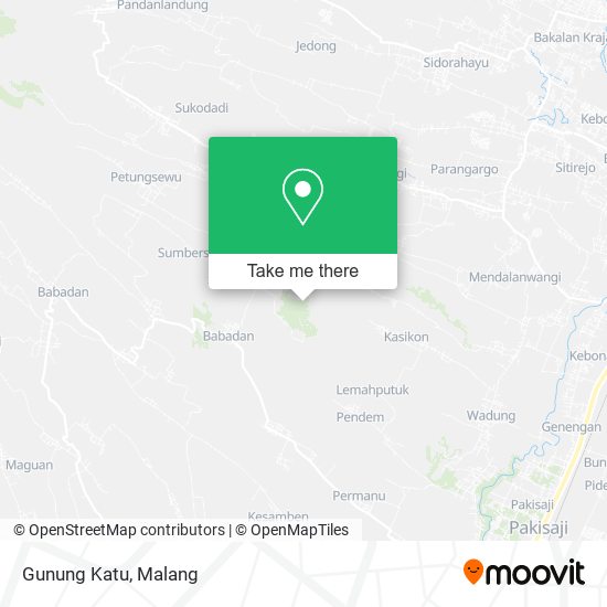 Gunung Katu map