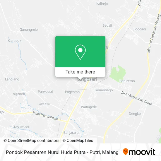Pondok Pesantren Nurul Huda Putra - Putri map