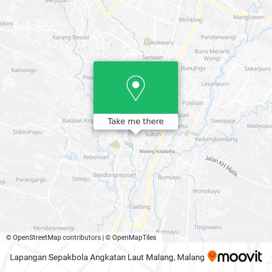 Lapangan Sepakbola Angkatan Laut Malang map