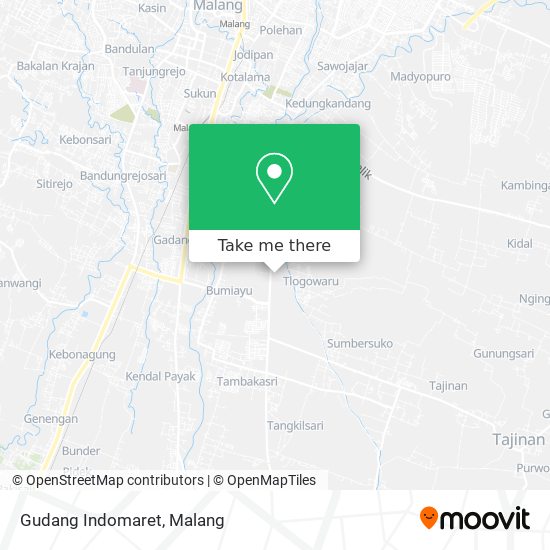 Gudang Indomaret map