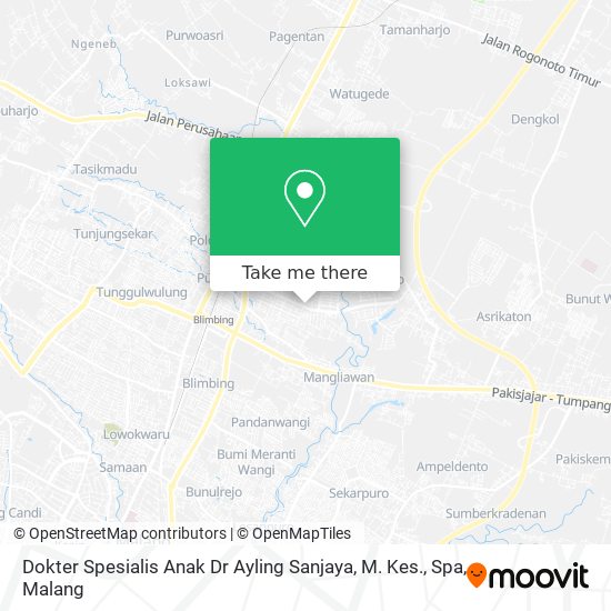 Dokter Spesialis Anak Dr Ayling Sanjaya, M. Kes., Spa map