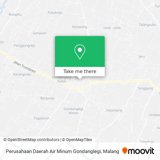 Perusahaan Daerah Air Minum Gondanglegi map