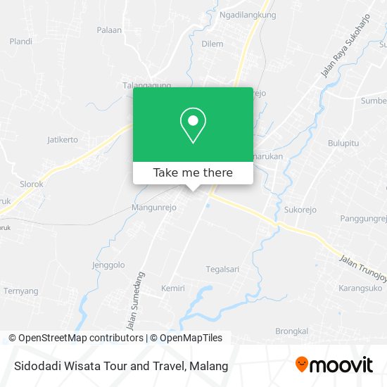 Sidodadi Wisata Tour and Travel map