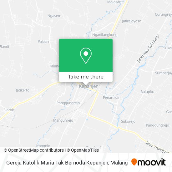 Gereja Katolik Maria Tak Bernoda Kepanjen map