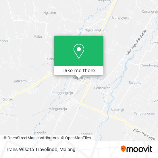 Trans Wisata Travelindo map
