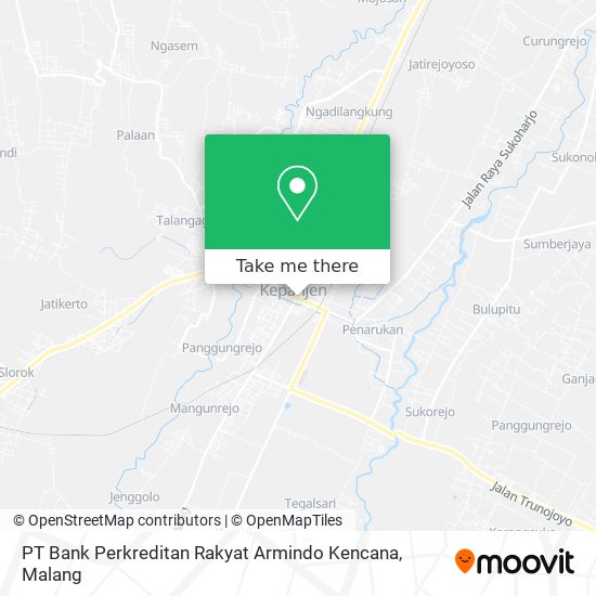 PT Bank Perkreditan Rakyat Armindo Kencana map