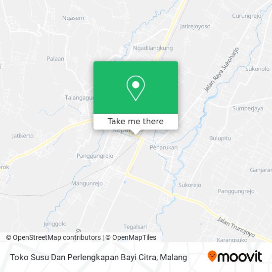 Toko Susu Dan Perlengkapan Bayi Citra map