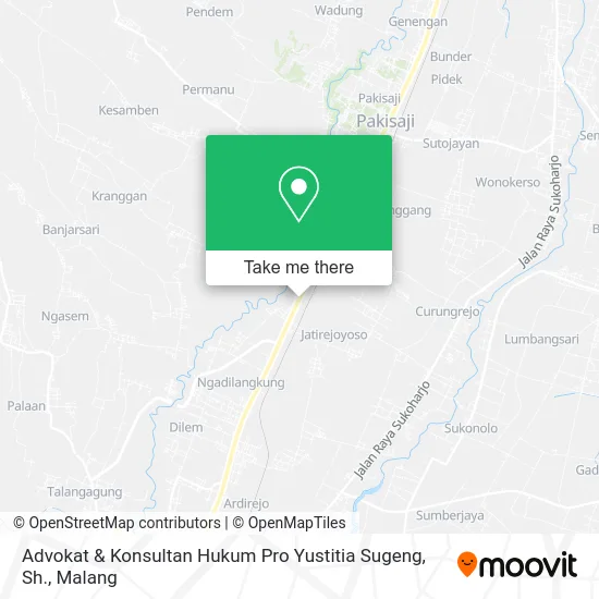 Advokat & Konsultan Hukum Pro Yustitia Sugeng, Sh. map