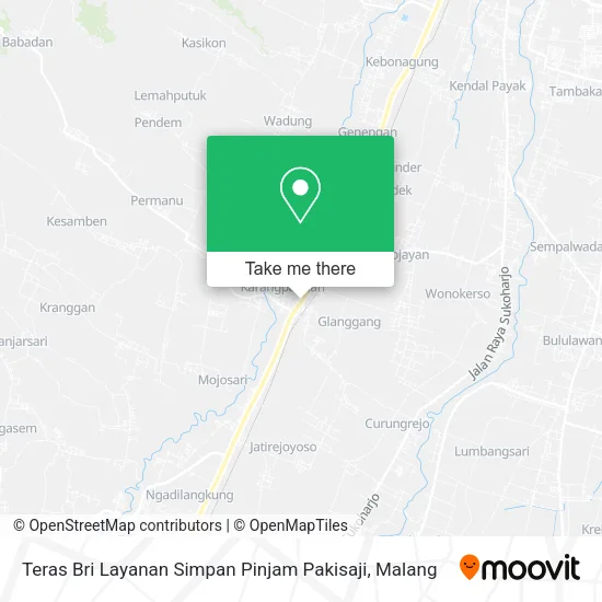 Teras Bri Layanan Simpan Pinjam Pakisaji map