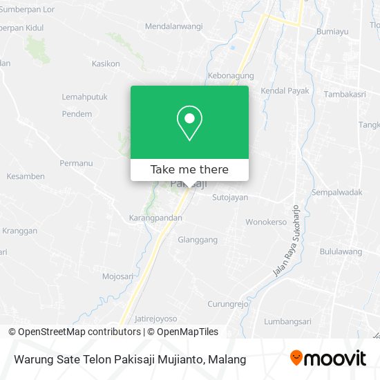 Warung Sate Telon Pakisaji Mujianto map