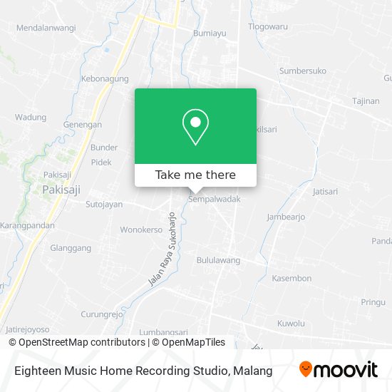 Eighteen Music Home Recording Studio map