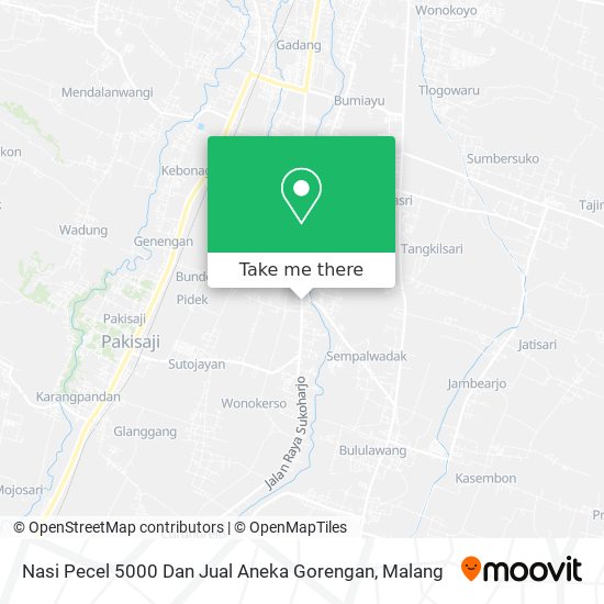 Nasi Pecel 5000 Dan Jual Aneka Gorengan map