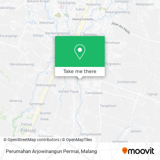 Perumahan Arjowinangun Permai map