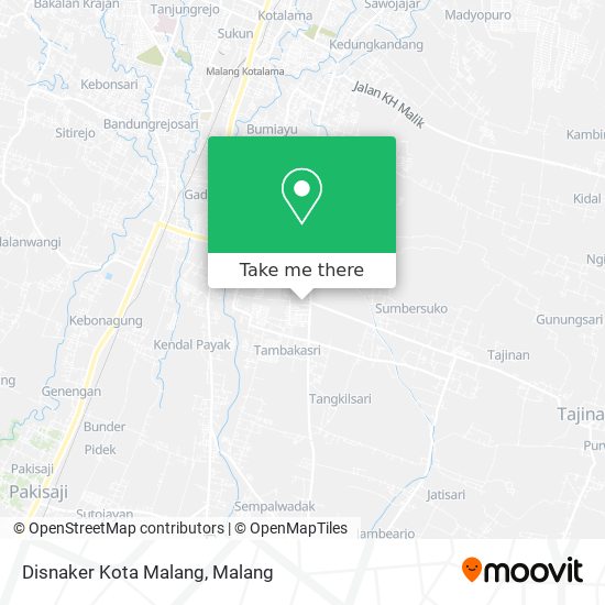 Disnaker Kota Malang map