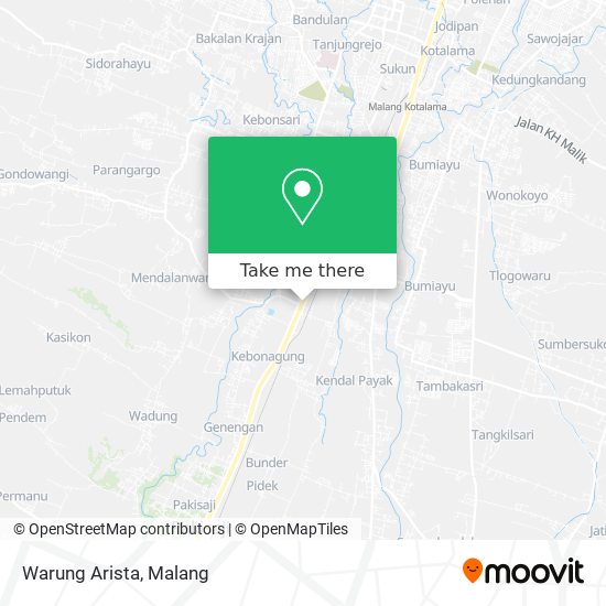 Warung Arista map