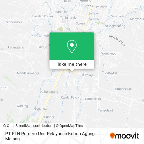 PT PLN Persero Unit Pelayanan Kebon Agung map