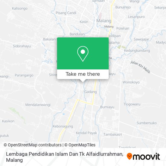 Lembaga Pendidikan Islam Dan Tk Alfaidlurrahman map