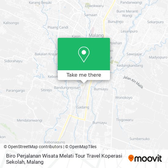 Biro Perjalanan Wisata Melati Tour Travel Koperasi Sekolah map