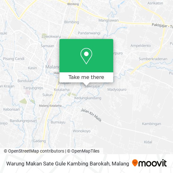 Warung Makan Sate Gule Kambing Barokah map