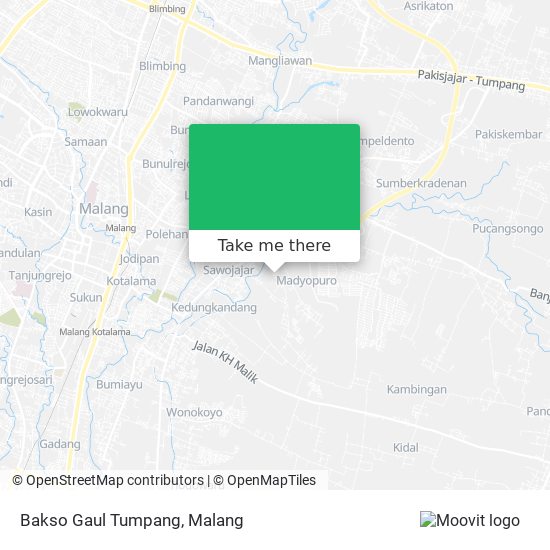 Bakso Gaul Tumpang map