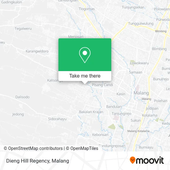 Dieng Hill Regency map