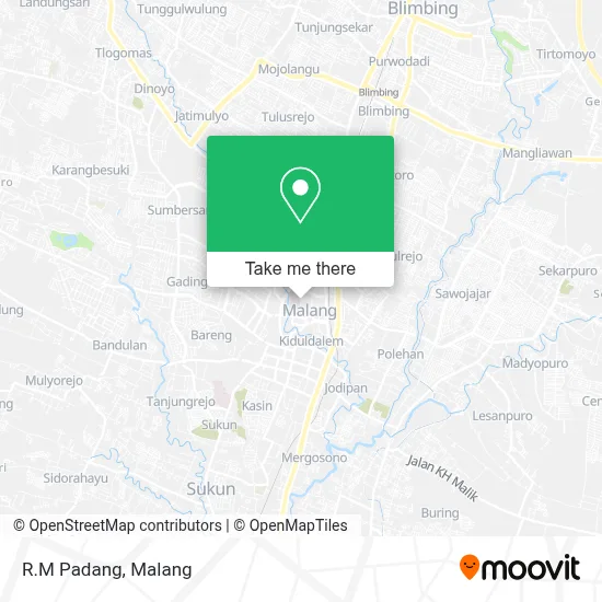 R.M Padang map