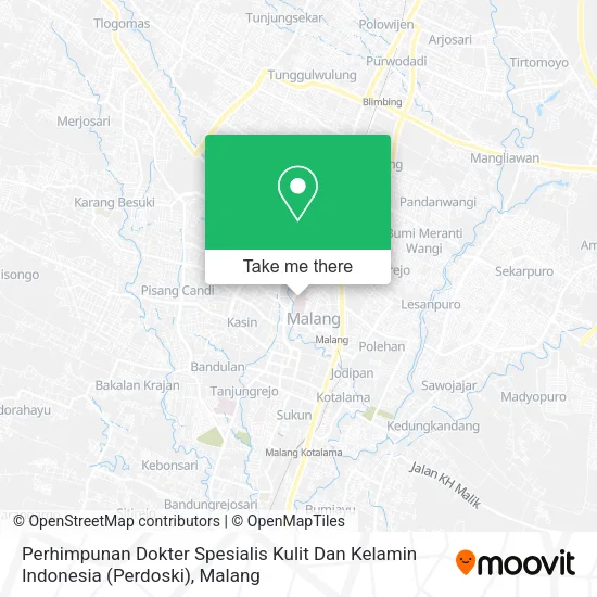 Perhimpunan Dokter Spesialis Kulit Dan Kelamin Indonesia (Perdoski) map