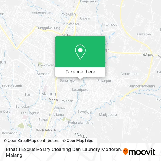 Binatu Exclusive Dry Cleaning Dan Laundry Moderen map