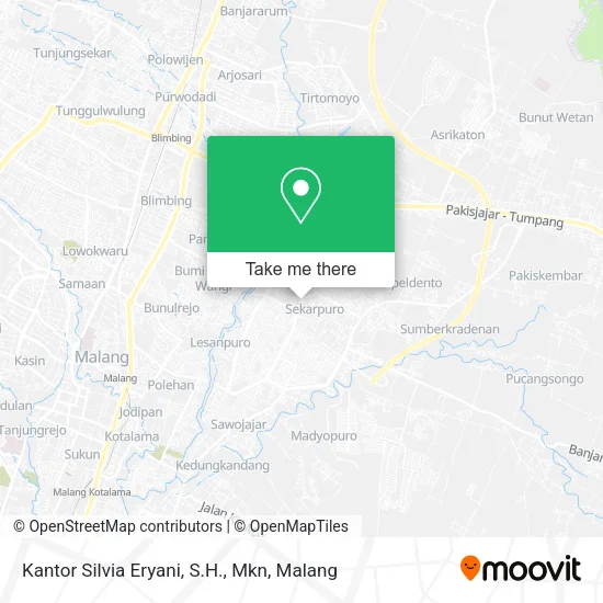 Kantor Silvia Eryani, S.H., Mkn map