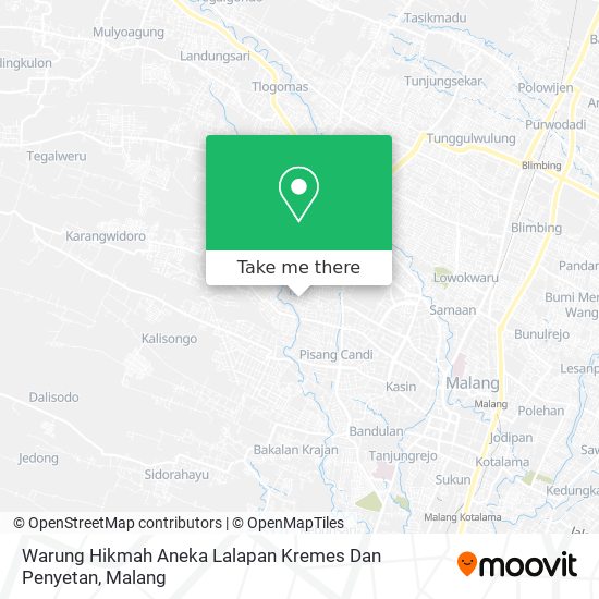 Warung Hikmah Aneka Lalapan Kremes Dan Penyetan map