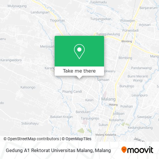 Gedung A1 Rektorat Universitas Malang map
