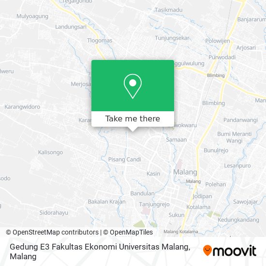 Gedung E3 Fakultas Ekonomi Universitas Malang map
