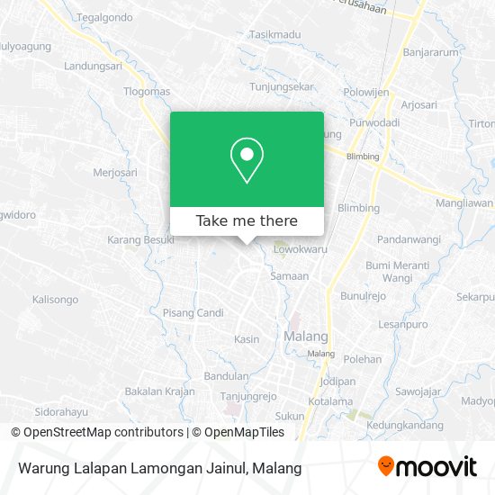 Warung Lalapan Lamongan Jainul map