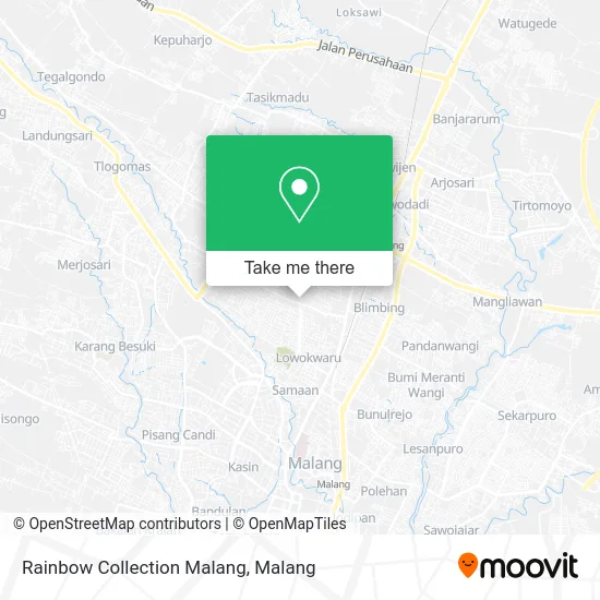 Rainbow Collection Malang map