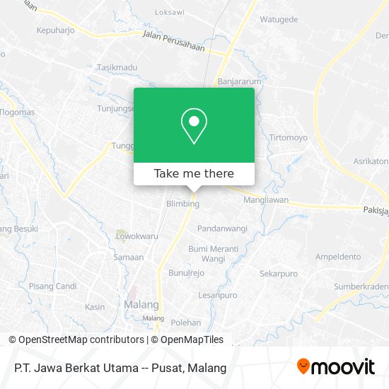 P.T. Jawa Berkat Utama -- Pusat map