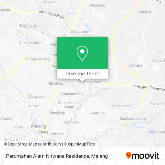 Perumahan Alam Nirwana Residence map