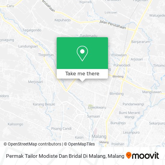Permak Tailor Modiste Dan Bridal Di Malang map