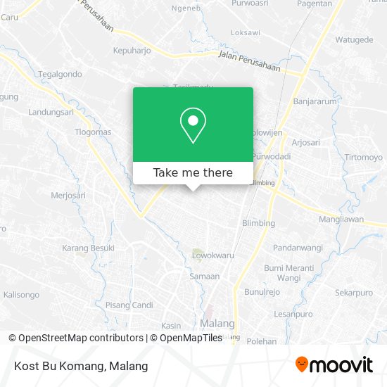 Kost Bu Komang map