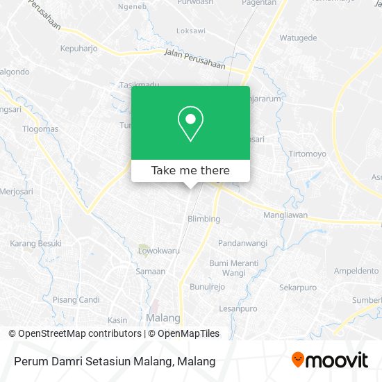 Perum Damri Setasiun Malang map