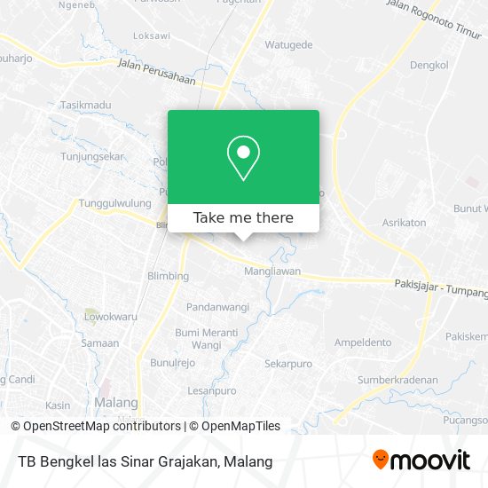 TB Bengkel las Sinar Grajakan map