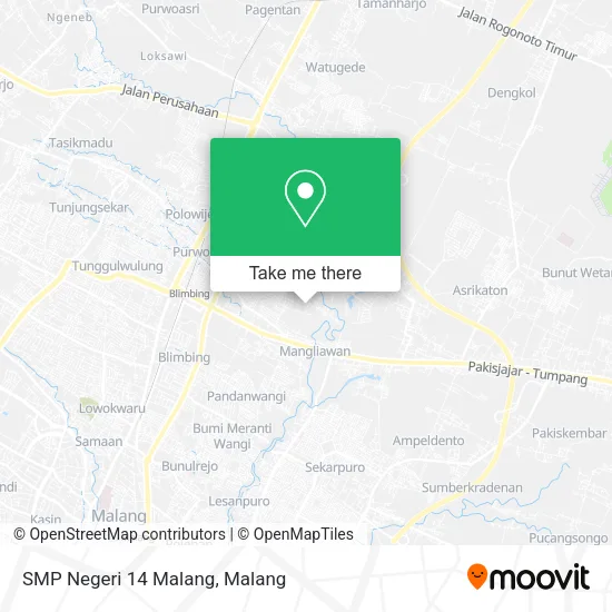 SMP Negeri 14 Malang map