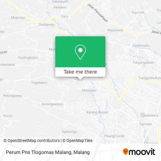 Perum Pns Tlogomas Malang map