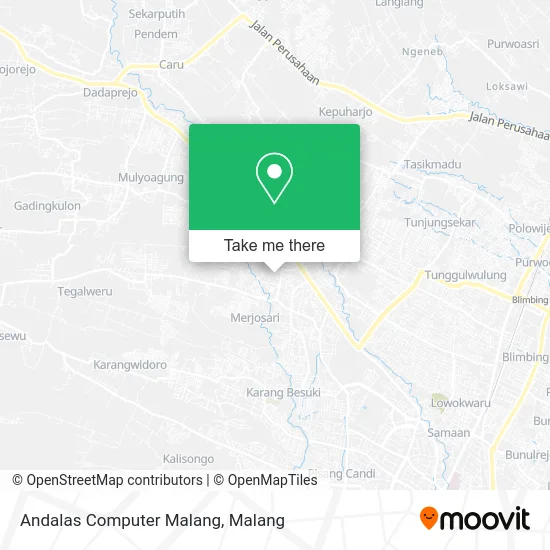 Andalas Computer Malang map