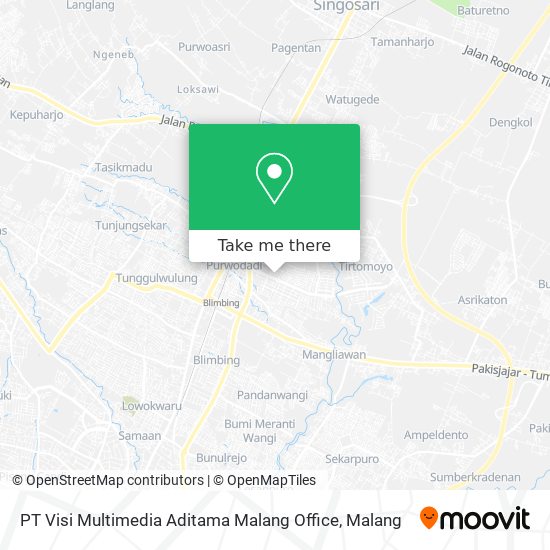 PT Visi Multimedia Aditama Malang Office map