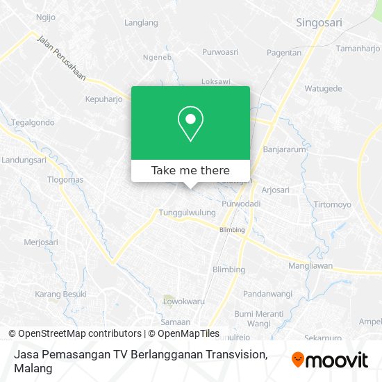 Jasa Pemasangan TV Berlangganan Transvision map