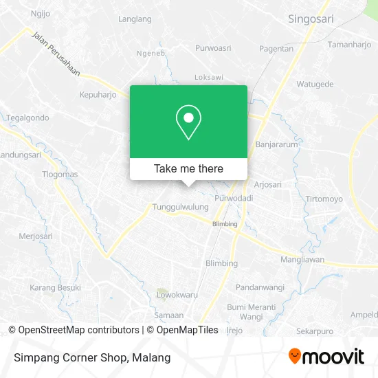 Simpang Corner Shop map