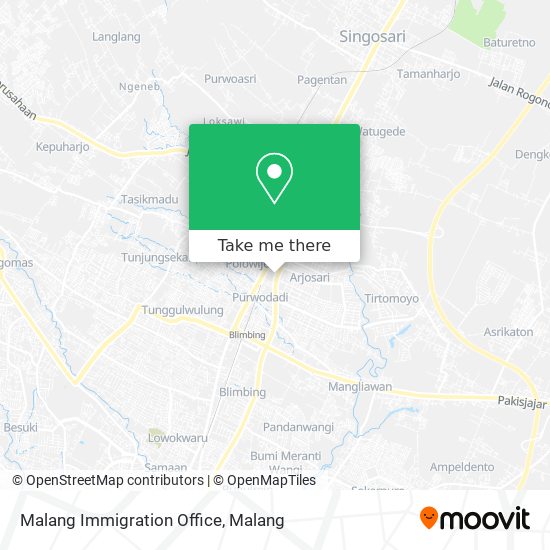 Malang Immigration Office map